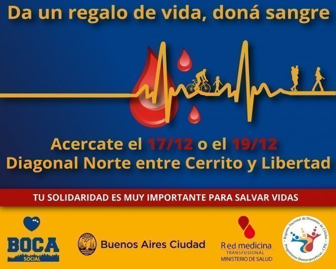 Regalá vida: doná sangre