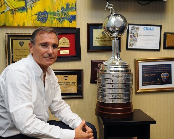 Angelici y Ferrari en Junín
