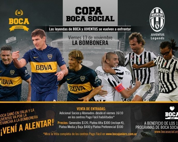 Leyendas en la Bombonera: venta de adicionales para socios y abonados hasta el viernes